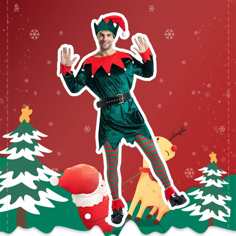 ReneeCho Men's Christmas Costume Elf Set, Samll - Image 5